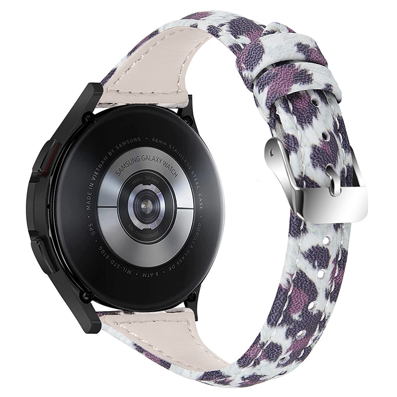 For Samsung Galaxy Watch 46mm Watch3 45mm Genuine Cowhide Leather Leopard Texture Smart Watch Strap Wristband For Samsung Galaxy Watch 46mm Watch3 45mm Genuine Cowhide Leather Leopard Texture Smart Watch Strap Wristband